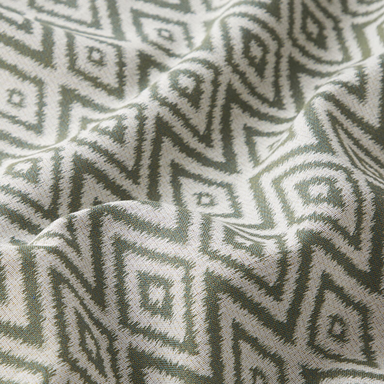 Outdoor fabric jacquard Ethno – olive,  image number 2