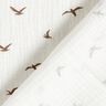 Double Gauze/Muslin seagulls – ivory/dark taupe,  thumbnail number 4
