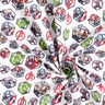 Cretonne Licensed Fabric Avengers Motif Boxes | Marvel – white,  thumbnail number 3