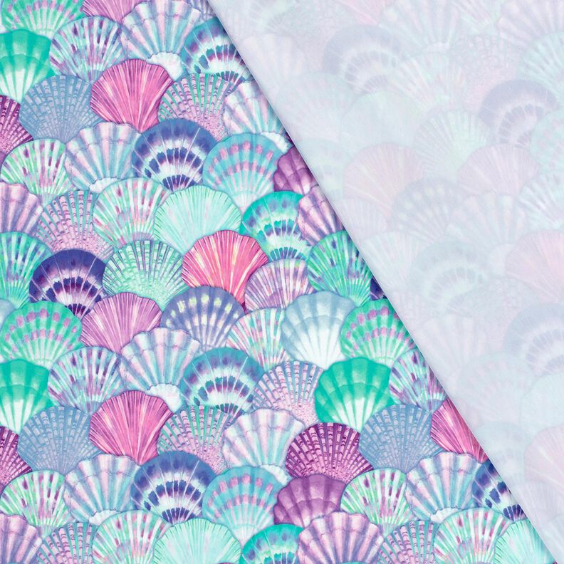 Swimsuit Fabric UPF50 Shells – aqua blue/blue lilac,  image number 4