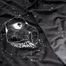 French terry Panel Spaceman | Glitzerpüppi – black/white,  thumbnail number 2