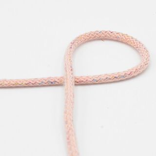 Cotton cord Lurex [Ø 5 mm] – light dusky pink, 