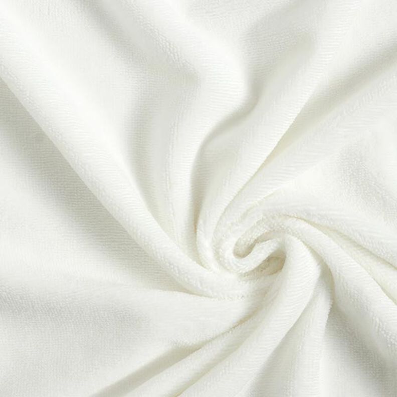 Cosy Towelling Bamboo Plain – offwhite,  image number 1