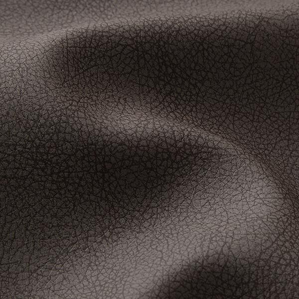 Upholstery Fabric Imitation Leather Finely Patterned – black brown,  image number 2