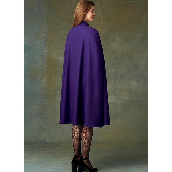 Cape with High Collar, Very Easy Vogue9288 | XS - M,  image number 7