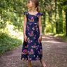 Cotton Jersey Butterflies | Glitzerpüppi – midnight blue/pink,  thumbnail number 7