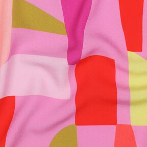 LENZING™ ECOVERO™ viscose fabric  Shape Shifter | Nerida Hansen – pastel violet/fire red, 