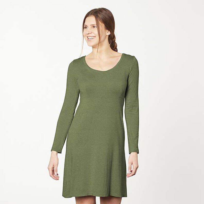 Bamboo Viscose Jersey Plain – olive,  image number 7