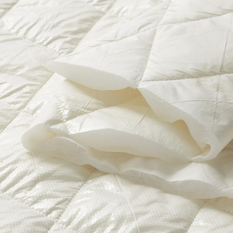 Quilted Fabric subtle sheen diamonds – ivory,  image number 6