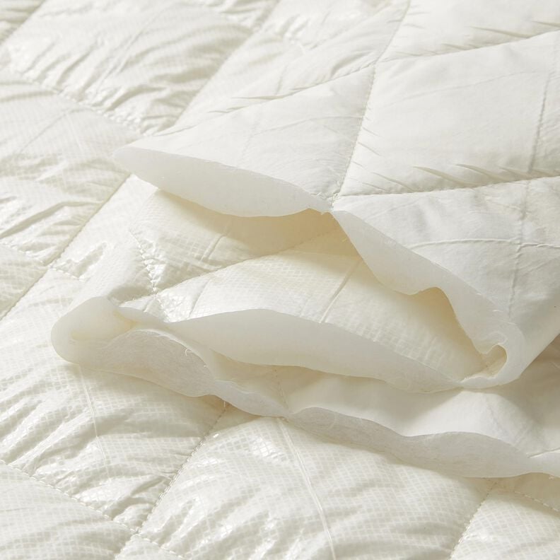 Quilted Fabric subtle sheen diamonds – ivory, image number 6