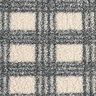 Knitted bouclé check – offwhite/grey,  thumbnail number 1
