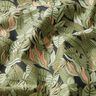 Cotton Cretonne tropical leaves – black/green,  thumbnail number 2