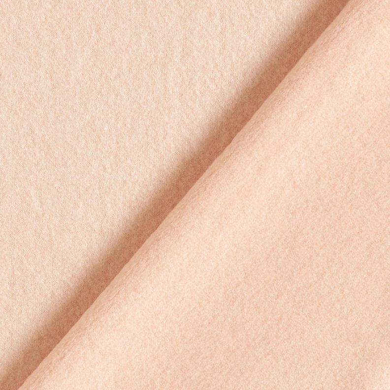 Mohair blend plain fleece fabric – rosé,  image number 3