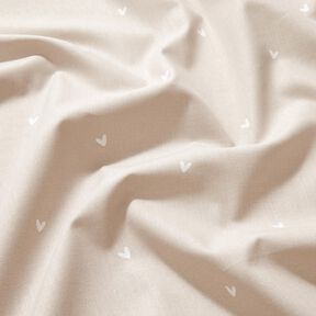 Cotton Poplin tender hearts – misty grey, 
