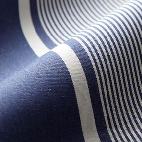 Outdoor Fabric Canvas Stripes – navy blue/white, 