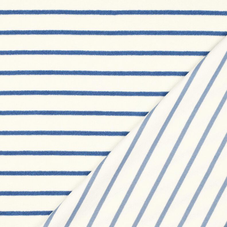 terry cloth jersey Stripes – ivory/brilliant blue,  image number 4