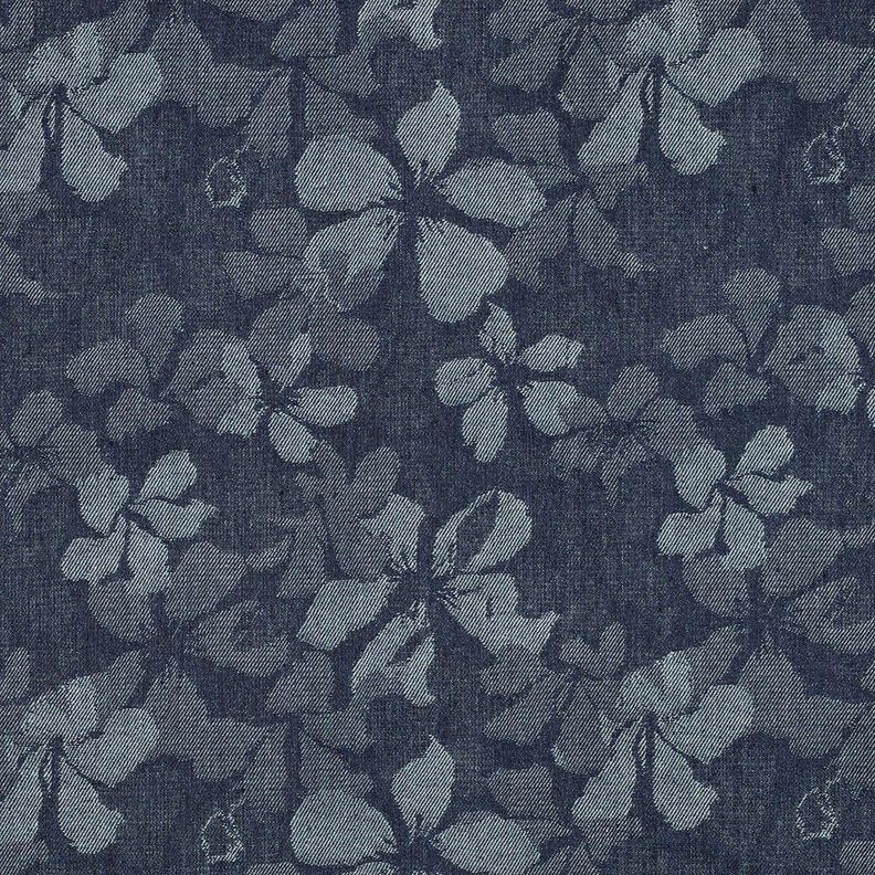 Floral denim cotton blend – denim blue,  image number 1