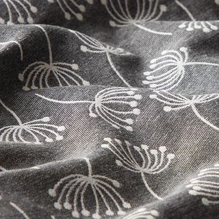 Dandelions Jacquard Furnishing Fabric – grey, 