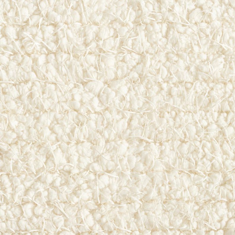 Faux fur effect threads – white,  image number 1