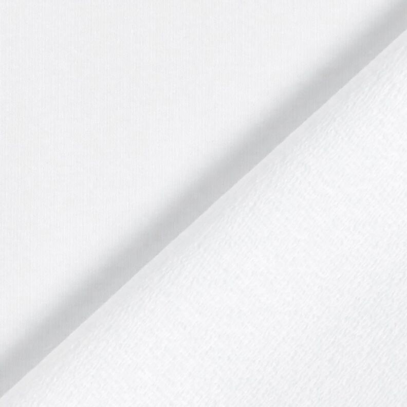 Light French Terry Plain – white,  image number 3
