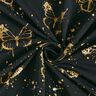 Cotton Jersey golden butterflies | Glitzerpüppi – black,  thumbnail number 3