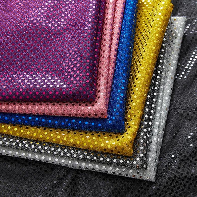 Sequin fabric, small dots – pink,  image number 6