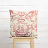 Decor Fabric Canvas romantic couple 280 cm – burgundy/cream,  thumbnail number 6
