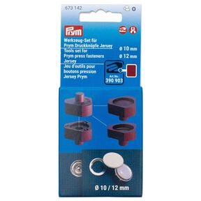 Tool Set press fasteners Jersey [Ø 10 + 12 mm] | Prym – burgundy, 