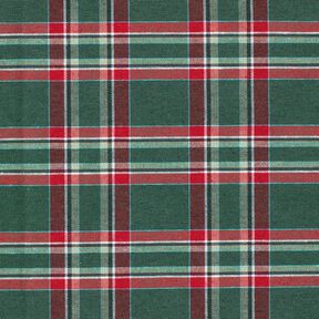 Decor Fabric Jacquard classic check – fir green/carmine, 