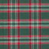 Decor Fabric Jacquard classic check – fir green/carmine,  thumbnail number 1