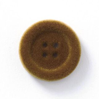 Velvet 4-Hole Button – brown, 
