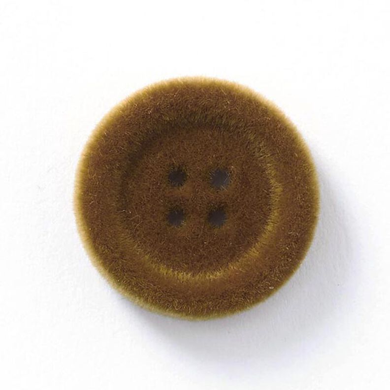 Velvet 4-Hole Button – brown,  image number 1