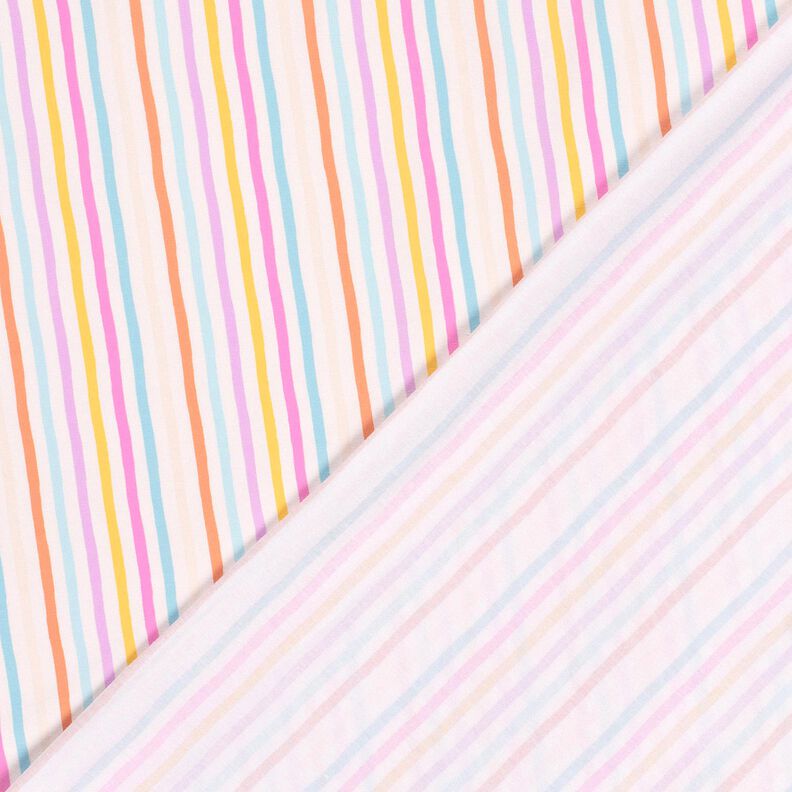 Cotton Jersey Pastel stripes – offwhite/pastel violet,  image number 4