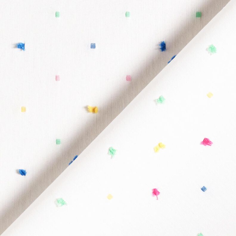 Poplin colourful confetti – white, image number 4