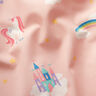 Decor Fabric Half Panama Unicorns – light pink,  thumbnail number 2
