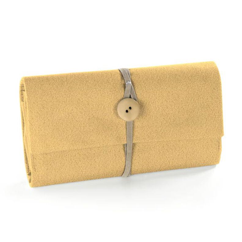 Felt 90 cm / 1 mm thick – dark beige,  image number 5