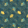 Cotton Cretonne Ginkgo – petrol,  thumbnail number 1