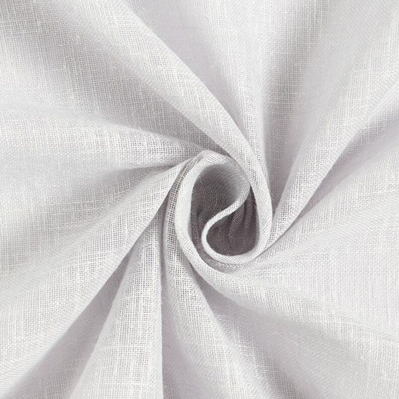 Curtain Fabric Voile Linen Look 300 cm – silver grey,  image number 1
