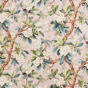Decor Fabric Canvas flowering tree – light dusky pink, 
