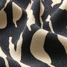 viscose fabric abstract zebra pattern – black/light beige,  thumbnail number 2