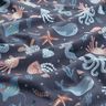 Cotton Jersey cute sea creatures Digital Print | Poppy Fabrics – midnight blue,  thumbnail number 2