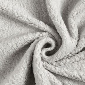 Plain sherpa Cotton Blend – silver grey, 