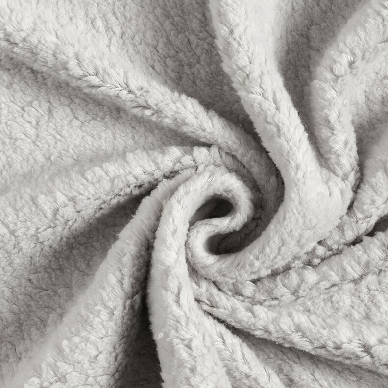 Plain sherpa Cotton Blend – silver grey,  image number 1