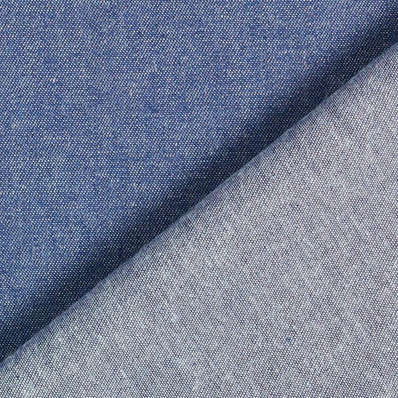 Denim-Look Cotton Chambray – navy blue,  image number 3