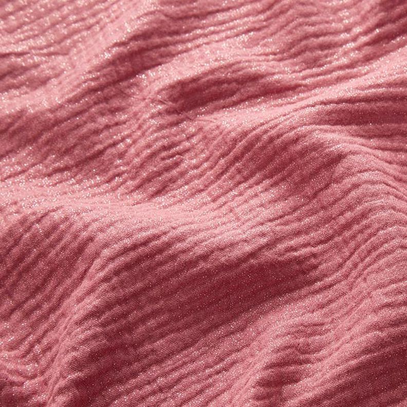 Double Gauze/Muslin Fine Glitter Dots| by Poppy – dusky pink,  image number 3