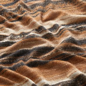 Jersey glitter blurred stripes – brown/black, 