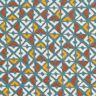 Retro diamonds viscose crepe – petrol/offwhite,  thumbnail number 1