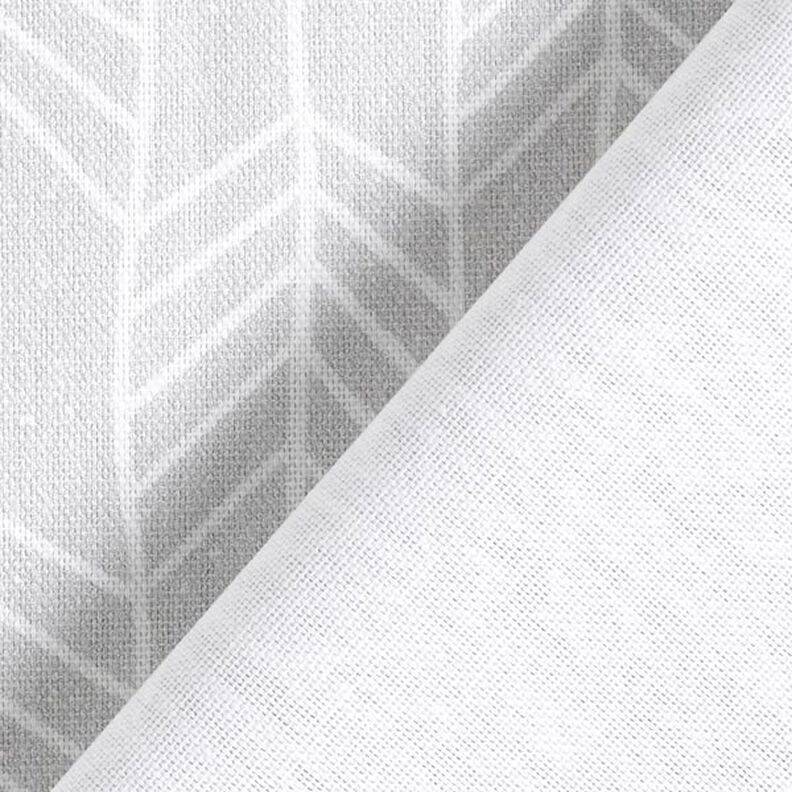 Decor Fabric Half Panama Arrow Pattern – light grey, image number 6