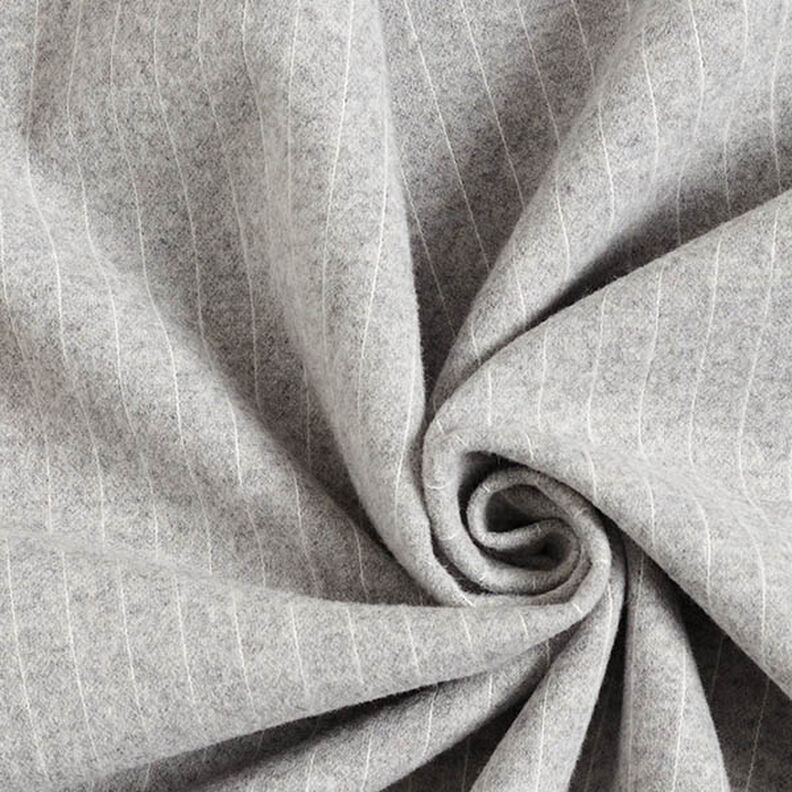 Jacquard knit brushed pinstripe – light grey,  image number 4
