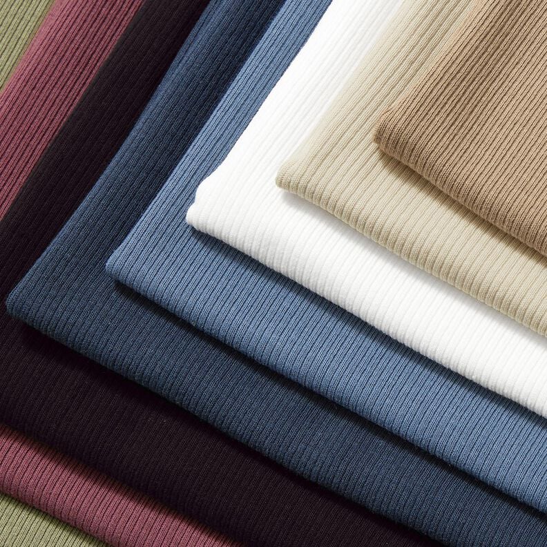 Ribbed Jersey fine 2-1-1-1 ribs – taupe,  image number 6